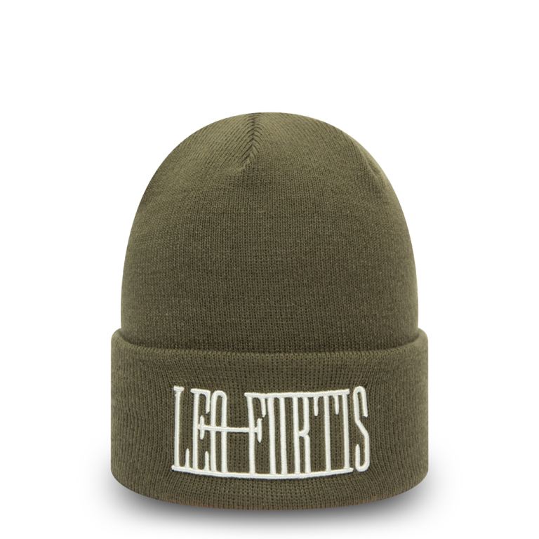 Gorras New Era Beanies Verdes - Leo Fortis Cuff 56239RSPH